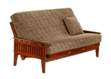 Night & Day Naples Futon Naples Arm Cherry Tray Down white-background studio view