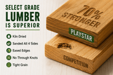PlayStar Arcadia KT 8223 Wooden Backyard Playset yard footprint view 5
