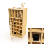 Whitney Brothers Cell Phone Locker Classroom Storage Cabinet - white-background alternate product view 6
