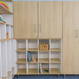 Whitney Brothers elevatED 12 Cubby Backpack Storage Cabinet Classroom Cubby Locker - early-learning classroom lifestyle or detail view 4