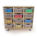 elevatED™ 12 Tray Mobile Storage Cabinet