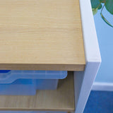 Whitney Brothers elevatED 12 Tray Mobile Storage Cabinet Classroom Storage Cabinet - early-learning classroom lifestyle or detail view 6