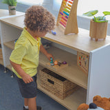 Whitney Brothers elevatED Adjustable Shelf Cabinet 27H Classroom Storage Cabinet - early-learning classroom lifestyle or detail view 5