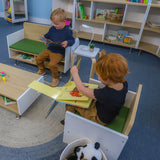 Whitney Brothers elevatED Arm Chair Classroom Seating - early-learning classroom lifestyle or detail view 4