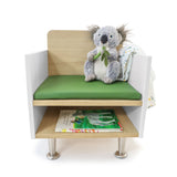 Whitney Brothers elevatED Arm Chair Classroom Seating - white-background alternate product view 2