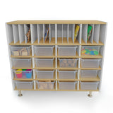 Whitney Brothers elevatED Classroom Organizer Classroom Organizer - white-background filled organizer view