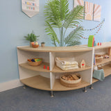 Whitney Brothers elevatED Curve In Cabinet 27H Classroom Storage Cabinet - early-learning classroom lifestyle or detail view 5