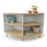Whitney Brothers elevatED Curve In Cabinet 27H Classroom Storage Cabinet - white-background alternate product view 2