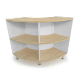 Whitney Brothers elevatED Curve In Cabinet 33H Classroom Storage Cabinet - white-background alternate product view 3
