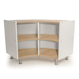 Whitney Brothers elevatED Curve Out Cabinet 27H Classroom Storage Cabinet - white-background alternate product view 3