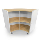 Whitney Brothers elevatED Curve Out Cabinet 33H Classroom Storage Cabinet - white-background alternate product view 3
