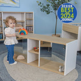 toddler classroom lifestyle view with award badge