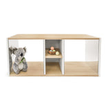 Whitney Brothers elevatED Discovery Crawl Thru Cabinet Toddler Discovery Cabinet - white-background discovery cabinet hero view