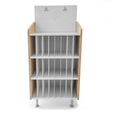Whitney Brothers elevatED Mail And Message Center Classroom Storage Cabinet - white-background product hero view