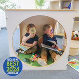 Whitney Brothers elevatED Play House Cube With Floor Mat Set Classroom Reading Furniture - early-learning classroom lifestyle or detail view 1