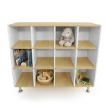 Whitney Brothers elevatED 12 Cubby Backpack Storage Cabinet (WB1953) on a white background — component of the elevatED Wall System