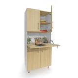 Whitney Brothers elevatED Workstation Cabinet Teacher Workstation Cabinet - white-background open workstation cabinet hero view