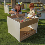 Whitney Brothers outdoorED Big and Wide Table Outdoor Sensory Play Table - outdoor sensory-play lifestyle view