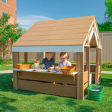Whitney Brothers outdoorED Learning Pavilion Outdoor Learning Pavilion - outdoor side view with children inside
