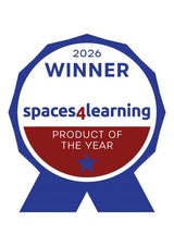 Spaces4Learning 2026 Product of the Year award badge