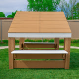 Whitney Brothers outdoorED Learning Pavilion Outdoor Learning Pavilion - outdoor straight-on activity-table view