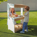 Whitney Brothers outdoorED Market Stand Outdoor Pretend Play Stand - outdoor lifestyle market-play scene