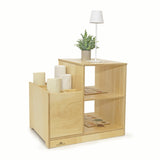 Whitney Brothers Prepared Place Rolled Mat Storage Classroom Storage Cabinet - white-background alternate product view 3
