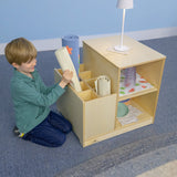 Whitney Brothers Prepared Place Rolled Mat Storage Classroom Storage Cabinet - early-learning classroom lifestyle or detail view 1