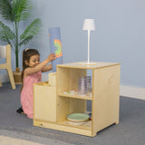 Whitney Brothers Prepared Place Rolled Mat Storage Classroom Storage Cabinet - early-learning classroom lifestyle or detail view 5