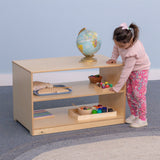 Whitney Brothers Prepared Place Shelf Cabinet 36W Classroom Storage Cabinet - early-learning classroom lifestyle or detail view 5