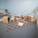 Whitney Brothers Prepared Place Work Table Classroom Table - early-learning classroom lifestyle or detail view 6