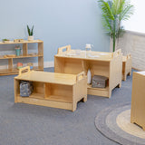 Whitney Brothers Stack-Able Bench Classroom Seating - early-learning classroom lifestyle or detail view 8