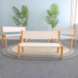 Whitney Brothers Whitney Plus White Bench 10H Classroom Seating - early-learning classroom lifestyle or detail view 1