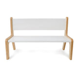 Whitney Brothers Whitney Plus White Bench 10H Classroom Seating - white-background alternate product view 2