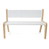 Whitney Brothers Whitney Plus White Bench 12H Classroom Seating - white-background alternate product view 2