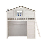 ACME Tree House Loft Bed for Kids – rustic wooden design with built-in ladder and playhouse style, ideal for playful bedroom spaces.