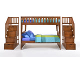 Peppermint Bunk Bed – Stylish and sturdy twin/twin or twin/full bunk bed, perfect for kids' rooms with a space-saving design – MonkeyBunks.com.
