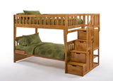 Peppermint Bunk Bed – Stylish and sturdy twin/twin or twin/full bunk bed, perfect for kids' rooms with a space-saving design – MonkeyBunks.com.