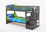Peppermint Bunk Bed – Stylish and sturdy twin/twin or twin/full bunk bed, perfect for kids' rooms with a space-saving design – MonkeyBunks.com.