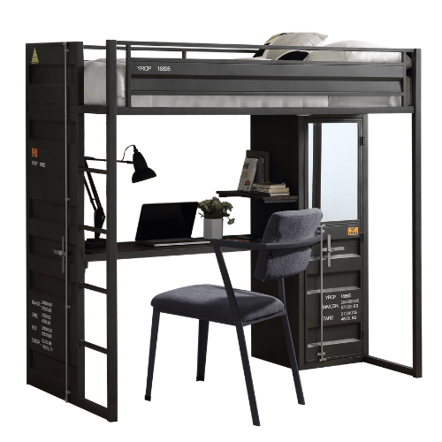 Cargo Twin Loft Bed with Desk