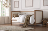 ACME Charlton Daybed #color_Cream Linen & Salvage Oak