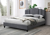 ACME Giada Eastern King Bed #color_Charcoal Fabric