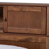 Riko Modern and Contemporary Transitional Queen Size Platform Storage Bed