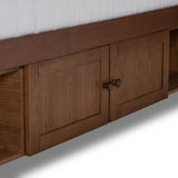 Riko Modern and Contemporary Transitional Queen Size Platform Storage Bed