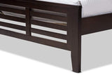 Sedona Modern Classic Mission Style Dark Brown-Finished Wood Twin Platform Bed with Trundle