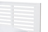 Sedona Modern Classic Mission Style White-Finished Wood Twin Platform Bed