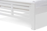 Sedona Modern Classic Mission Style White-Finished Wood Twin Platform Bed