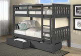Pine Ridge Twin/Twin Mission Bunk Bed