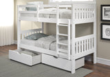 Pine Ridge Twin/Twin Mission Bunk Bed