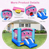 3-in-1 Elephant Theme Inflatable Castle without Blower